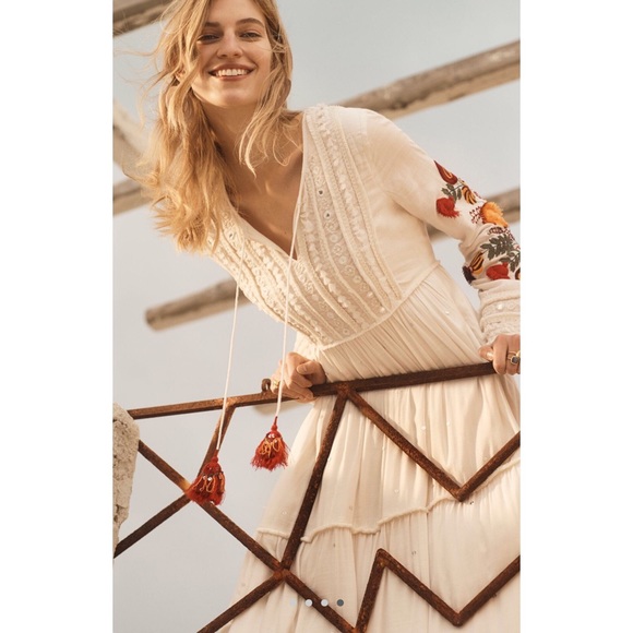 Embroidered and embellished Anthropologie dress - Picture 2 of 8